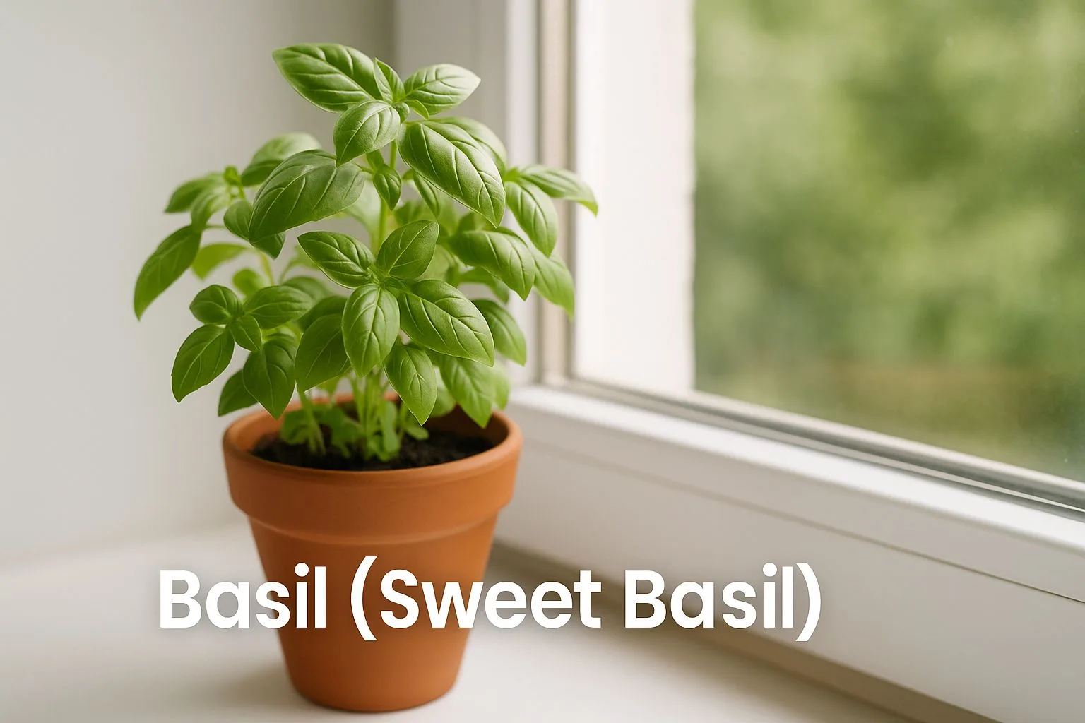 Basil (Sweet Basil) Grow Right on Your Kitchen Windowsill - Urban Plant